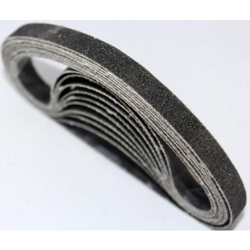 10mm x 330mm Silicon Carbide Portable  Sanding Belt Metal and Woodwork Linishing Belt  - #80,100,120