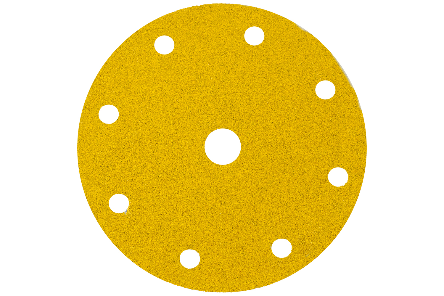 150mm Gold Hook and Loop Paper Sanding Disc 9 Hole