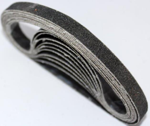 Silicon Carbide Sanding Belt 10mm x 330mm - Various Grits