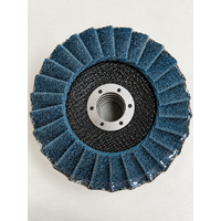 Pack of 5- Oz Abrasives 125mm Non-Woven Surface Conditioning Flap Disc – Fine Blue