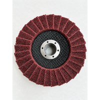 Pack of 5- Oz Abrasives 125mm Non-Woven Surface Conditioning Flap Disc – Medium Maroon