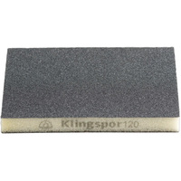 Klingspor Abrasive Sponge 120 Grit 123 x 96 x 12.5mm Box of 100 244377