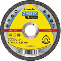 Klingspor Cut Off Wheel Hard 125mm x 1 x 22.23 Box of 25 322185