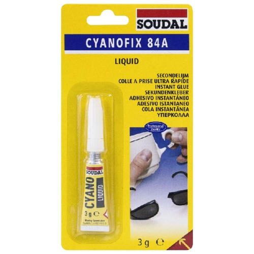 Soudal Cyanofix Liquid Blister Adhesive 3gr Superglue