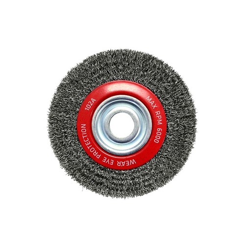 Josco 150mm x 12mm Multi-Bore Crimped Wheel Brush Pack of 2