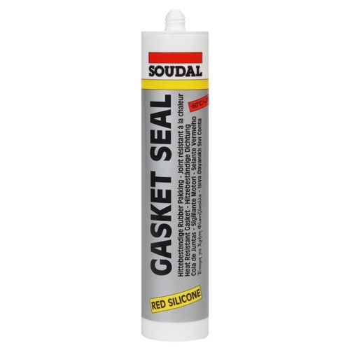Soudal Gasketseal Silicone Sealant 310ml Red (Up to 285°C)