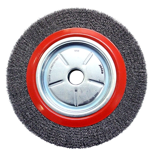 Josco 300mm x 50mm Crimped Wheel Brush Pack of 1