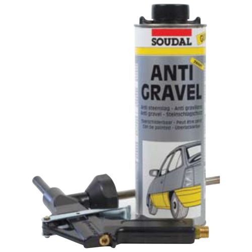 Soudal Antigravel Black Gun applied Construction Chemical 1KG