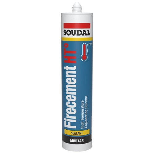 Soudal Firecement Sealant 310ml Black (Up to 1500°C)