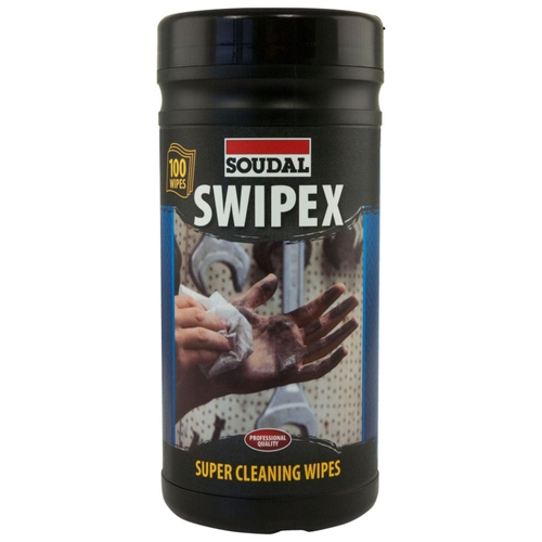 Soudal Swipex Hand Wipes x 100 Adhesive Sealant 100 Wipes