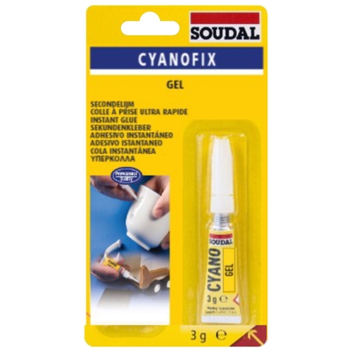 Soudal Cyanofix Gel Blister Adhesive 3gr Superglue