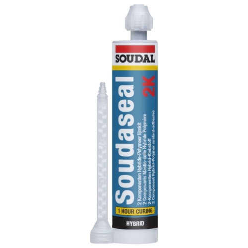 Soudal Soudaseal 2K Adhesive Sealant 250ml Light Grey