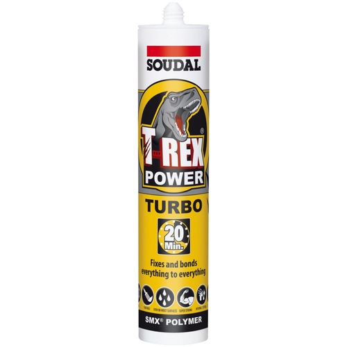 Soudal T-Rex Power Turbo Adhesive 290ml White