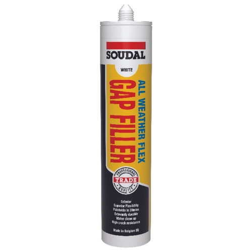 Soudal All Weather Flex Gap Filler Expanding Foam 300ml White