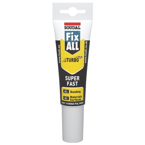 Soudal FixAll Turbo Adhesive Sealant 125ml White