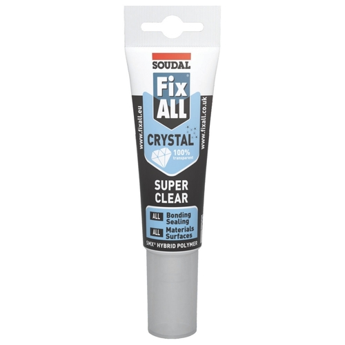 Soudal FixAll Crystal Adhesive Sealant 125ml Clear