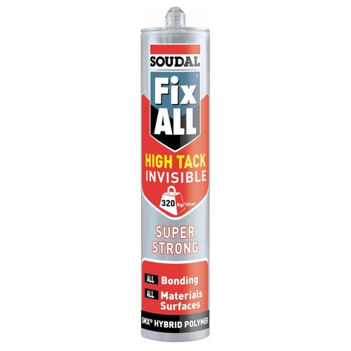 Soudal FixAll High Tack Adhesive 290ml Invisible