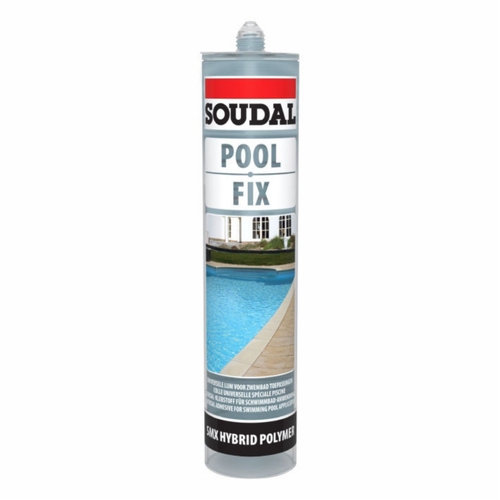 Soudal Pool Fix Adhesive Sealant 290ml Crystal