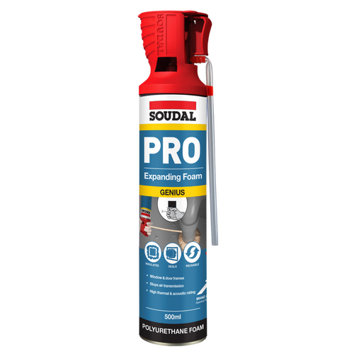 Soudal Genius Gun Gap Filling Expanding Foam Expanding Foam -175532 500ml