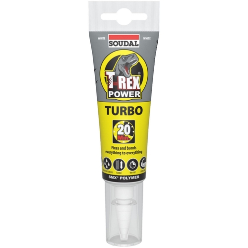 Soudal T-Rex Power Turbo Adhesive 125ml White