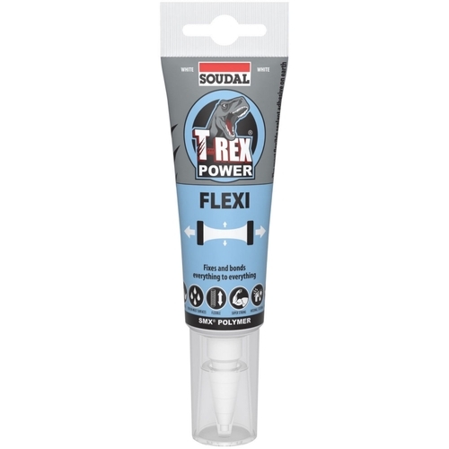 Soudal T-Rex Power Flexi PU Sealant 125ml Bright White