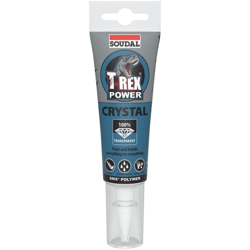 Soudal T-Rex Power Crystal Adhesive Sealant 125ml