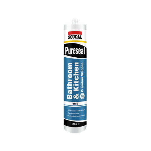 Soudal Pureseal Bathroom and Kitchen Acetic Cure Clear 300ml 132666