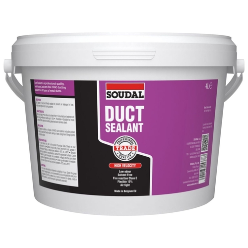Soudal Duct Sealant Sealant 4L Grey