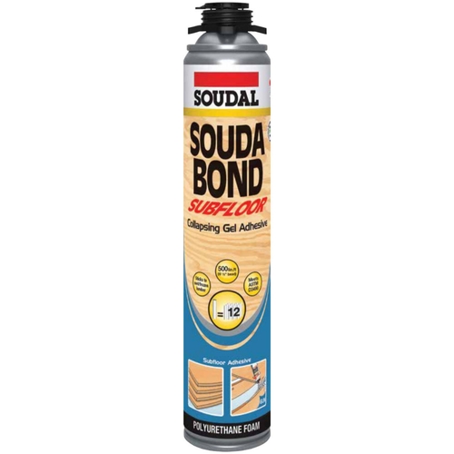 Soudal Soudabond Subfloor Adhesive Gun (Screw Top) PU Sealant 836ml