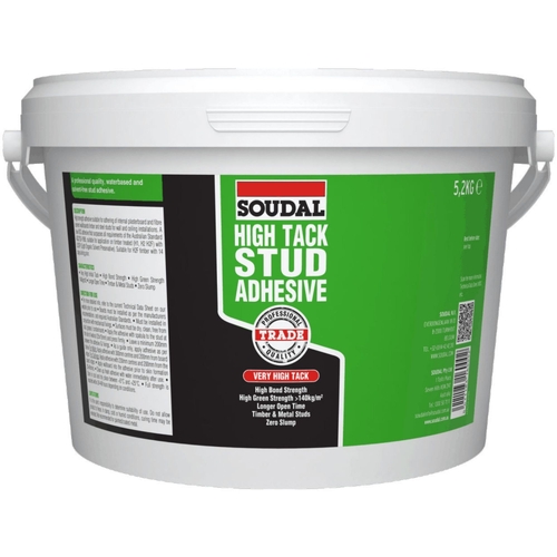 Soudal High Tack Stud Adhesive Adhesive 5.2kg