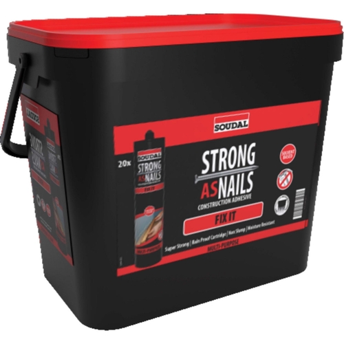 Soudal Strong As Nails Adhesive 20 x 350gr Fix It (Grab & Go Pack of 20)