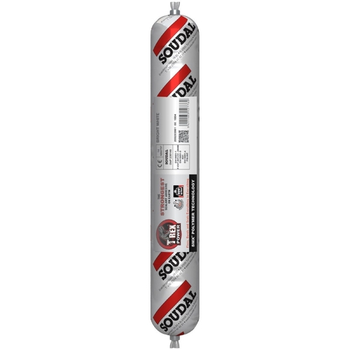 Soudal T-Rex Power Fast Grab Adhesive Sealant 600ml Jet Black