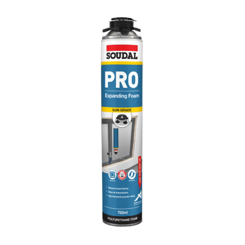 Soudal Pro Expanding Foam Gun Grade Champagne 750ml 175406