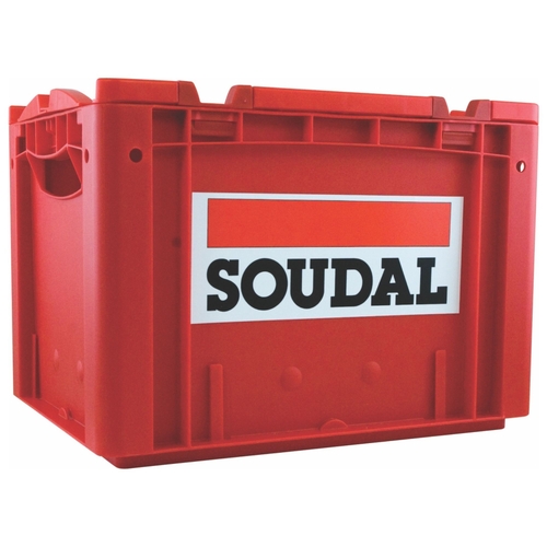 Soudal Stackable Red Soudal Cases with Folding Lid Construction Chemical