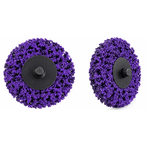 5 Pack – 50mm (2") Purple Poly Strip Roloc Quick Change Discs – Paint & Rust Removal