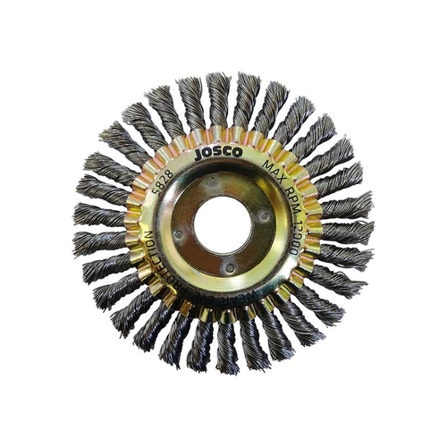 Josco 125mm Twistknot Pipeline Wheel Brush 30K Pack of 5