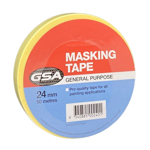 10 Pack - GSA MASKING TAPE 24MM X 50M - 70624