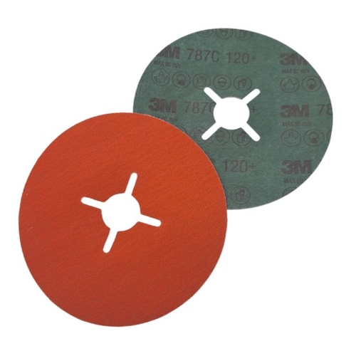 25 Pack - 180 x 22mm 3M 787C Cubitron II Fibre Disc – 120 Grit