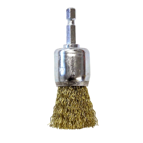 Brumby 25mm Spindle-Mounted Crimped Cup Brush Pack of 5