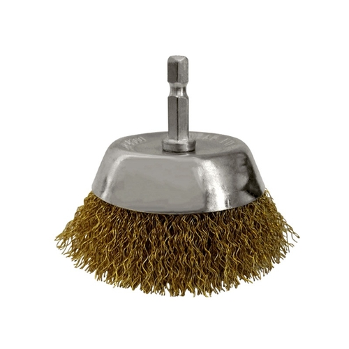 Brumby 75mm Spindle-Mounted Crimped Cup Brush Pack of 5