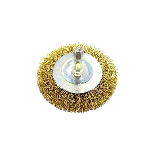 Brumby 75mm Spindle-Mounted Crimped Wheel Brush Pack of 5