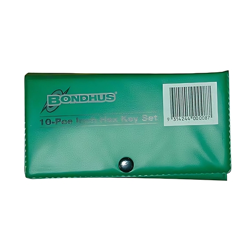 Sutton Tools Bondhus HEX KEY SET L-WRENCH 10PC IMPERIAL SHORT - BD00008