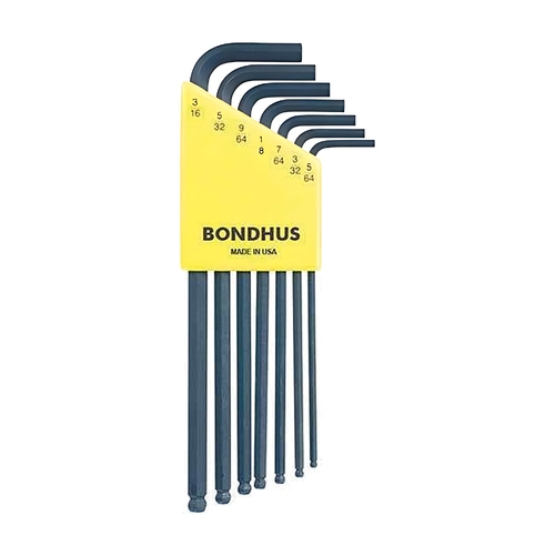 Sutton Tools Bondhus SET 7 BALL END L-WR 5/64-3/16" - BD10945
