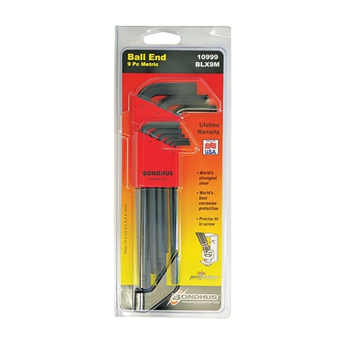 Sutton Tools Bondhus SET 9 BALL END L-WR 1.50MM - BD10999