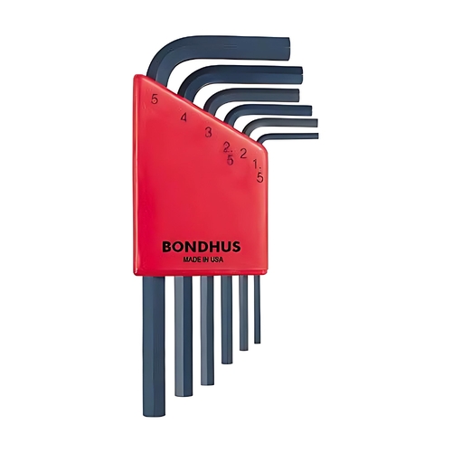 Sutton Tools Bondhus SET 6 HEX L-WR SHORT 1.5-5MM - BD12246