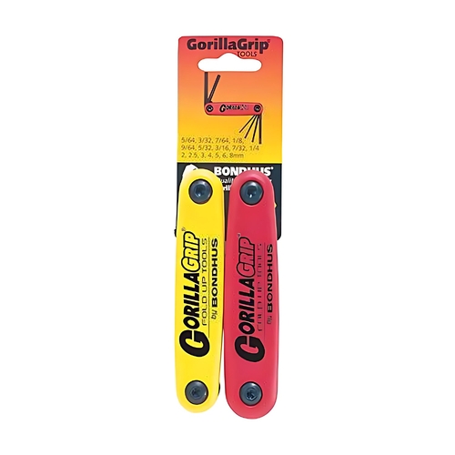 Sutton Tools Bondhus SET 16 HEX GORILLAGRIP FOLD UP 2 PK - BD12522