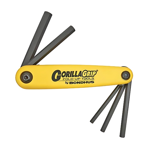 Sutton Tools Bondhus SET 5 HEX GORILLAGRIP FOLD UP 3/16-3/8" - BD12585