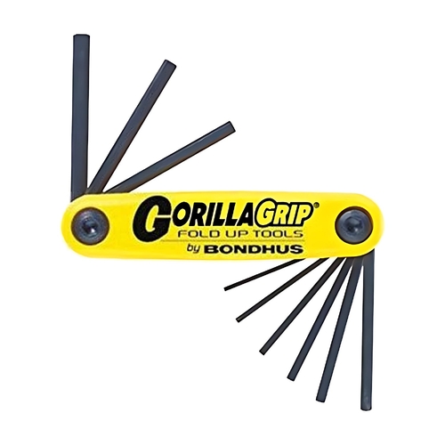 Sutton Tools Bondhus SET 9 HEX GORILLAGRIP FOLD UP .050-3/16" - BD12591