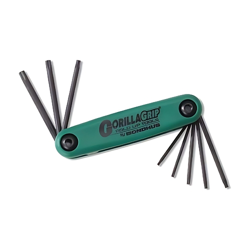 Sutton Tools Bondhus SET 8 TORX GORILLAGRIP FOLD UP T6-T25 - BD12632