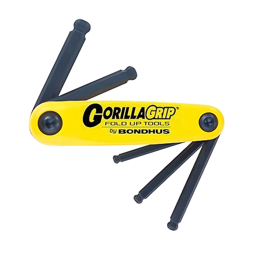 Sutton Tools Bondhus SET 5 BALL GORILLAGRIP FOLD UP 3/16-3/8" - BD12894
